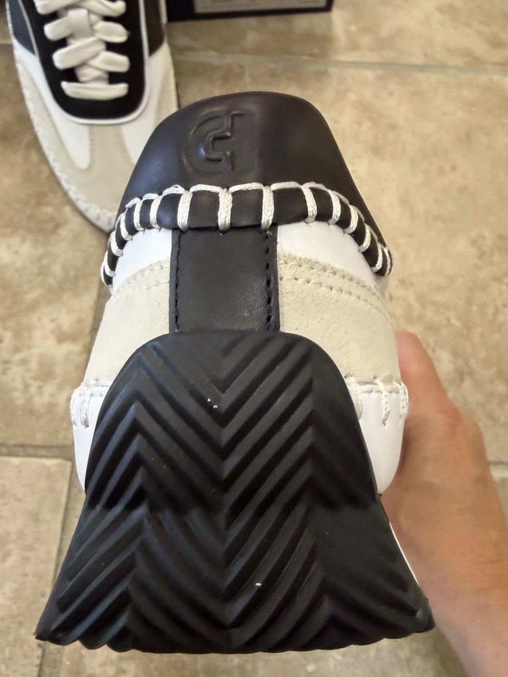 Cole Haan GrandPro Premier Runner Women Sneaker Sz 6.5 White Black Leather NIB - Picture 8 of 8